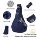 Petcute Sling Dog Carrier Bag for Small Dogs - Adjustable Padded Shoulder Strap Safety Buckle Front Pocket - Comfortable & Stylish Blue Pet Hand Spinning Carrier - Buy Online on SooperMarket.com