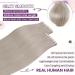 Laavoo 60cm Platinum Blonde Tape Extensions | Real Remy Hair | Invisible Tape In Extensions | 20pcs 50g #60 - Buy Online on SooperMarket.com