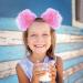 minkissy Pom Pom Headband Pom Pom Head Bopper Pom Party Headband Tinsel Headband Pompom Ball Headband for Women Girls Pink - Buy Online on SooperMarket.com