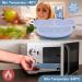 Silicone Baby Suction Plate with Lid and Spoon - Kid Divided Weaning Plate in Blue | BPA Free & Dishwasher Safe - Children's Dinnerware Set - Buy Online on SooperMarket.com