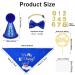 Heyu-Lotus Dog Birthday Bandana with Bow Tie Scarf and Party Hat - Perfect Dog Birthday Party Supplies for Small to Medium Dogs - Buy Online on SooperMarket.com