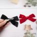 4Pcs Velvet Bow Hair Clips for Girls & Women - Christmas Hair Accessories (Red Black) - Buy Online on SooperMarket.com