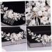 Mikinona Pearl Comb Wedding Hairpin Hair Side Comb Comb Hairpin Comb Bride Headdress Bride Hair Comb Bridal Headdress Wedding Hair Accessories Pearl Hair Pin Rhinestone Hairpins - Buy Online on SooperMarket.com