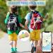 Dingfeiyu Airtag Waterproof Wristband for Kids & Adults - Adjustable Anti Lost Bracelet in Chartreuse Nylon - Buy Online on SooperMarket.com