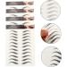 HAPINARY 4 Sheets Waterproof Eyebrow Stickers Brow False Eyebrows Cosmetics Eyebrow Transfer Stickers Artificial Eyebrow Eyebrow Tool Makeup Brow Sticker 21x14.8cm Black - Buy Online on SooperMarket.com
