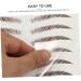 Baluue 9 Sheets Eyebrow Transfer Stickers 6d Eyebrows Stickers Eyebrow Grooming Sticker 21x14.7cm Brown - Buy Online on SooperMarket.com