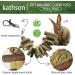 Bunny Chew Toys for Teeth Grinding - Organic Bamboo & Fruitwood Sticks for Rabbits, Guinea Pigs, Hamsters - 2 Count Pack - Includes Alfalfa Cakes - Natural and Safe - Buy Online on SooperMarket.com