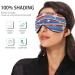 Haskirky Light Blocking Eye Mask - Breathable & Adjustable for Men and Women - Ideal for Travel, Yoga, Meditation - Deep Sleep Goodies - Blue/Red/White - Buy Online on SooperMarket.com