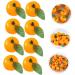 Alipis 50pcs orange cupboard desktop toys plastic teaching aids decorations Model Toy accessories mini Scene Photography Props decorate window False Orange Decor fake fruit - Buy Online on SooperMarket.com