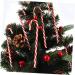 HOLIDYOYO 36 Pcs Christmas Candy Cane Holiday Candy Canes Mini Candy Canes Christmas Tree Candycane PVC. Red - Buy Online on SooperMarket.com