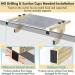AMOSIJOY Cat Window Perch Hammock for Large Cats - Sturdy Wood & Metal Frame - Easy to Assemble Cat Bed for Windowsill, Bedside, Drawer, Cabinet - 21.7x15x6.9 - Buy Online on SooperMarket.com