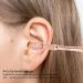 Stainless Steel Double Head Earwax Removal Spoon - Ergonomic Design with Spiral Spring Handle (Rose Gold) - Buy Online on SooperMarket.com