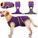 Kuoser Dogebody after op dog body after castration male bitch dog body after op bitch breathable body for dogs after op leakage protection dog anti-wound licking op body dog purple l l (1 Pack) purple