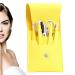 Eyebrow Shaping Kit | with Travel Case Eyebrow Scissors Kit Brow Scissors Eyebrow Kit | Eyebrow Scissors for Women Eyebrow Grooming Kit for Ingrown Hair Hair Plucking Daily Puchen Lemon Yellow 6-piece Set