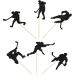 Gyufise 24Pcs Hockey Cupcake Toppers Black Glitter Hockey Players Cupcake Picks Ice Hockey Sports Theme Baby Shower Boys Girls Birthday Party Cake Decorations Supplies Black-1 - Buy Online on SooperMarket.com