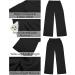 Womens High Waisted Wide Leg Dress Pants with Pockets | Vetinee Casual Work Trousers for Business Office | Black - Buy Online on SooperMarket.com