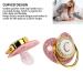 Gold Baby Pacifier Set - Rhinestone Covered Lightweight Pacifier for 6-18 Months (Letter C) - International Shipping Available - Buy Online on SooperMarket.com
