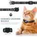 Simket Airtag Cat Collar - Reflective & Waterproof with Safety Buckle | 3/8 Width | Apple Airtag Compatible | Black - Buy Online on SooperMarket.com