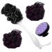 MAVGV Scalp Massager Shampoo Brush Loofah with Handle Bath Loofahs : 1 Scalp Massager Shampoo Brush 1 Long-Handle-Back-Brush 2 Soft Bath Loofahs.