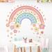 Wondever Large Rainbow Wall Decals - Colorful Boho Flower Peel and Stick Art Stickers for Girls Bedroom, Kids Room, Baby Nursery - Buy Online on SooperMarket.com