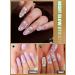 Kalolary 20PCS Luminous Glitter Gel Nail Polish Strips - Glow in the Dark Purple Nail Wraps with File & Stick - Waterproof Adhesive Nail Art Sticker - Buy Online on SooperMarket.com