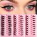 Eyelash Package Trays High Imitation 10 Pairs of Half Eye Eyelashes Grafting Eyelashes Curling Eyelashes Small Eyelash Curler C One Size - Buy Online on SooperMarket.com