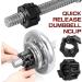 Rierousy 6-Piece Dumbbell Closures Set | Quick Lock Barbell Clamps | 30mm Safety Training & Easy Weight Change - Buy Online on SooperMarket.com