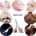 Mini Facial Hair Scissors Nose Scissors Professional Sharp Moustache Scissor Eyebrow Trimmer Cutter Stainless Steel Clippers for Hair Beard Hair Nail Toenail Cuticle Men Women Use - Buy Online on SooperMarket.com
