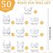 50 Pcs DIY Unpainted White Full Face Masquerade Paper Mache Masks - 10 Styles for Art Party, Cosplay, Halloween & Christmas - Buy Online on SooperMarket.com