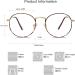 Shop SJ5024 Vintage Round Blue Light Filter Glasses for Men & Women - Leopard Frame Anti-Blue Light Computer Glasses - Buy Online on SooperMarket.com