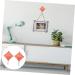 OFFSCH 2pcs Hook up Wall Mounted Clothes Mounted Hanger Hook Metal Towel Hooks Wall-Mounted 8x6cm Assorted Color - Buy Online on SooperMarket.com