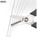 Booms Fishing S01 Braided Line Scissors Cutter | Saltwater/Freshwater Shears with Retractor | Black Serrated Fishing Tool - Buy Online on SooperMarket.com