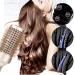 5PCS Round Brush Set with Boar Bristle Curved Vented Hair Brush - Nano Thermal Ceramic & Ionic Tech for Healthy, Shiny Hair - Buy Online on SooperMarket.com