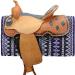 Tahoe Tack 34 x 38 Reya Western Saddle Blanket Pad - Purple/Light Purple/Black/Silver/White Wool - Buy Online on SooperMarket.com