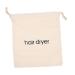 Storage Hair dryers Necessity Room Supplies Drawstring hairdryer Bag Manager Travel Cosmetic Bag Drawstring Bag Bracket Silicone Case Travel Bag for Hair Dryer 33.00X30.00X0.50CM Beige