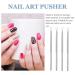 KALLORY Stainless Steel Nail Scraper and Cuticle Pusher Set - Triangle Gel Polish Remover Tool (4 Pcs, Silver) - Buy Online on SooperMarket.com