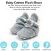 TMEOG Baby Booties | Infant Winter Slippers | Newborn First Walking Shoes | Boys Girls 0-18 Months | Light Grey Furry - Buy Online on SooperMarket.com
