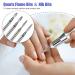 Depvko 20Pcs 3/32'' Ceramic Carbide Nail Drill Bits Set for Manicure Pedicure - Diamond Cuticle Remover & Nail Drill Accessories - Buy Online on SooperMarket.com