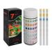 7 In 1 aquarium test strip 100 pieces aquarium test set for fresh water pond fish water quality aquarium water test for testing hardness nitrite overall alkality carbonate free chlorine cl2 pH