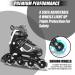 MonSports Adjustable Inline Skates for Kids - Red/Black/Blue - Light-up Wheels - Size L (US 5-8) - Buy Online on SooperMarket.com
