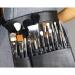 1pc Pu Leather Makeup Brush Waist Bag Portable Cosmetic Brush Holder Organizer with Artists Belt Strap (unfolding) - Buy Online on SooperMarket.com