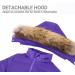 Kids Winter Puffer Jacket & Snow Bib Pants Set | 2-Piece Snowsuit for 3-4 Years | Hooded Down Coat & Snow Pants Outfit | Purple - Buy Online on SooperMarket.com