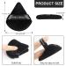 MAANGE 6 Pcs Triangle Makeup Puff Set for Loose Powder - Soft Face Body Foundation Puffs - Triangular Design for Contouring - 3 Black + 3 White - Buy Online on SooperMarket.com