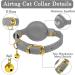 OOPSDOGGY AirTag Cat Collar with Bell - Non Breakaway Leather Kitten Collar with Apple Air Tag Holder - Lightweight Integrated GPS Pet Collars for Girl Boy Cats Small Dogs Puppies (Gray) - Buy Online on SooperMarket.com