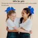 Niuhong Hair Tie - 4 Pieces Bow Hair Loops Large Colorful Bows Cheerleading Girls Accessory Blue (20.3 cm) - Buy Online on SooperMarket.com