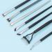 7Pcs Fan-Shaped Eyelash Brush Set | Eyebrow Comb & Mascara Applicator | Double-Head Brow Brushes for Flawless Eye Makeup - Buy Online on SooperMarket.com