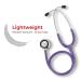 eSteth Classic Stethoscope Lightweight Sensitive Chest Piece for Heart & Lung Sounds - Flexible Tubing Extra Ear Tips Non-Chill Ring - 32" Purple - International Shipping Available - Buy Online on SooperMarket.com