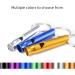 Irich 14-Piece Aluminum Alloy Sport Pipe Set - Whistle Triller with Key Rings for Football Sports and Survival - Random Colors - Buy Online on SooperMarket.com