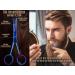 Blue Titanium Beard Scissors - Precision Moustache & Nose Hair Scissors with Micro Serration | International Shipping Available - Buy Online on SooperMarket.com