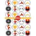 PRECUT Car Racing Edible Cupcake Toppers - Race Cars Theme #2 Premium Thickness SWEETENED VANILLA - wafer card disc cake decorations (Pack of 24) - Buy Online on SooperMarket.com